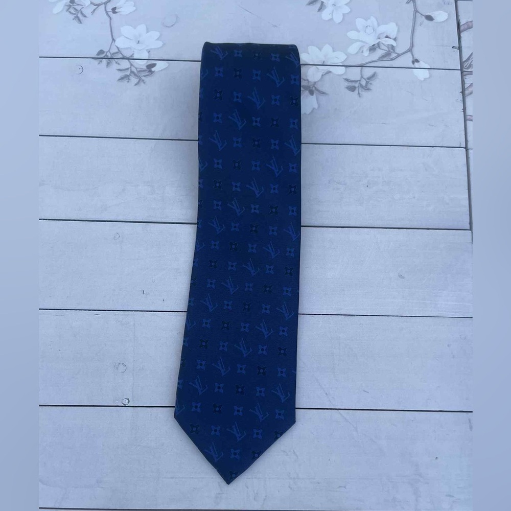 Men's Blue Patterned Tie